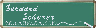 Bernard Scherer Visitenkarte